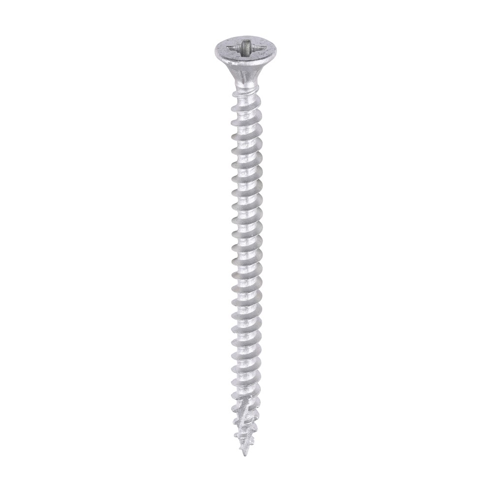 TIMCO C2 Exterior Strong-Fix Multi-Purpose Premium Screws - PZ -Silver 4.0 x 60mm (200 Pack)