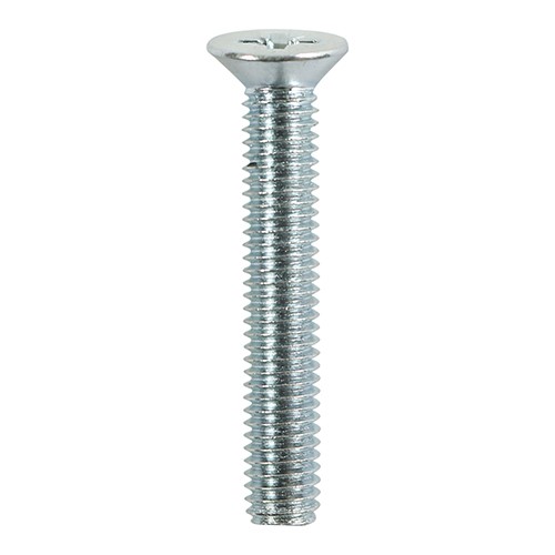 TIMCO Metric Threaded Machine Screws - PZ - Countersunk - Zinc M4 x 8mm (100 Pack)