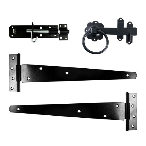 TIMCO Side Gate Kit - Ring Latch - Black 18