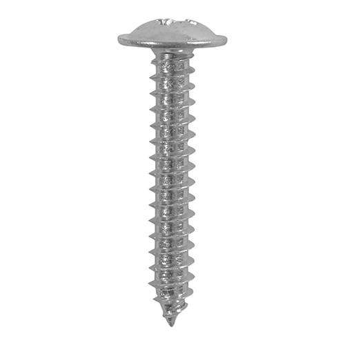 TIMCO Metal Tapping Screws - PZ - Flange - Self-Tapping - A2 Stainless Steel 4.2 x 9.5mm (200 Pack)