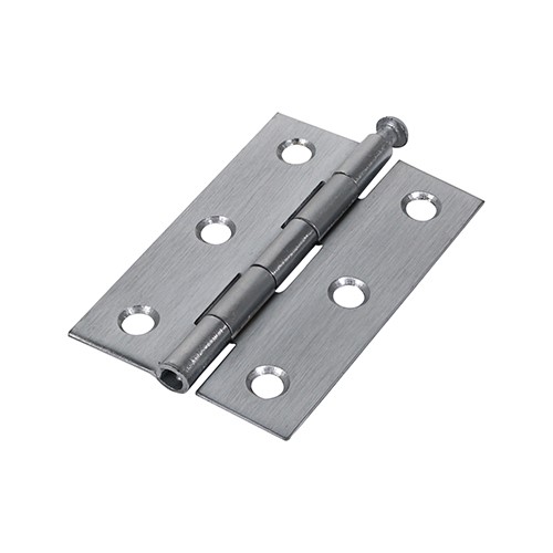 TIMCO Plain Butt Hinge - Loose Pin (1840) - Satin Chrome 75 x 50mm (2)