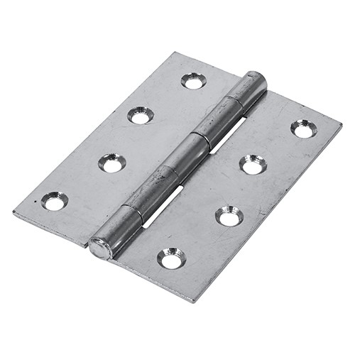 TIMCO Plain Butt Hinge - Fixed Pin (1838) - Zinc 100 x 70mm (2)