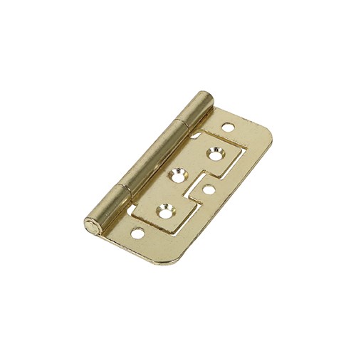 TIMCO Flush Hinge (105) - Electro Brass 75 x 51mm (2)