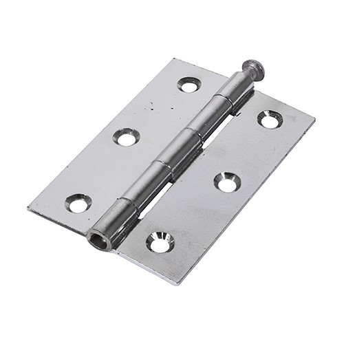 TIMCO Plain Butt Hinge - Loose Pin (1840) - Polished Chrome 90 x 60mm (2)