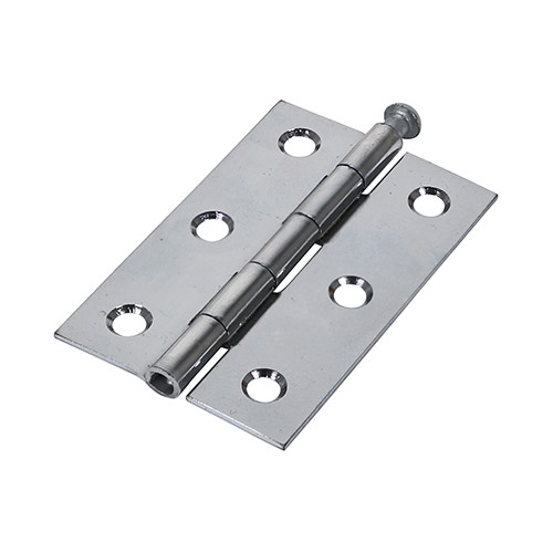 TIMCO Plain Butt Hinge - Loose Pin (1840) - Polished Chrome 75 x 50mm (2)