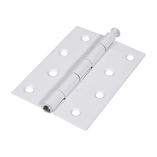 TIMCO Plain Butt Hinge - Loose Pin (1840) - White 100 x 71mm (2)