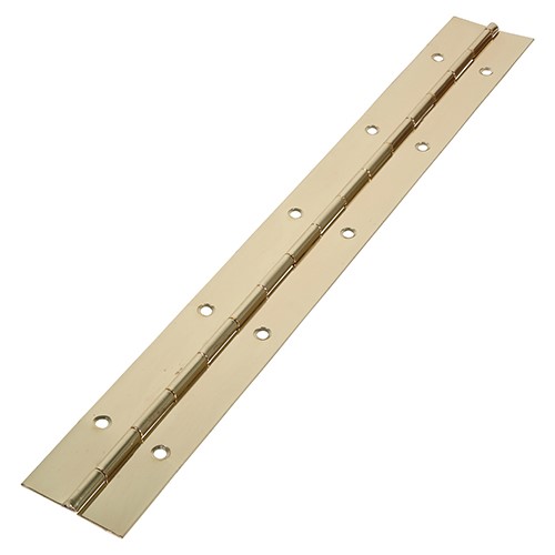 TIMCO Piano Hinge - Electro Brass 1800 x 38mm (Pack of 20)