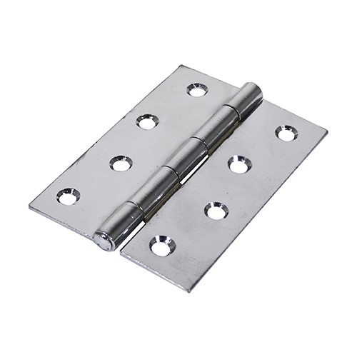 TIMCO Plain Butt Hinge - Fixed Pin (1838) - Polished Chrome 75 x 50mm (2)