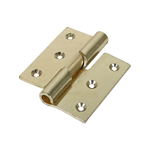 TIMCO Rising Butt Hinge (466) - Right Hand - Electro Brass 75 x 72mm (2)
