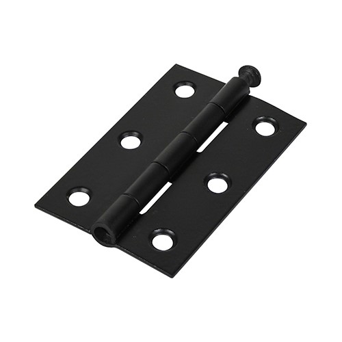 TIMCO Plain Butt Hinge - Loose Pin (1840) - Black 75 x 50mm (2)