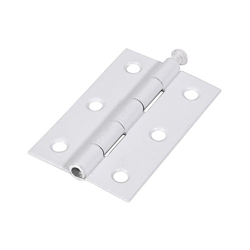 TIMCO Plain Butt Hinge - Loose Pin (1840) - White 75 x 50mm (2)