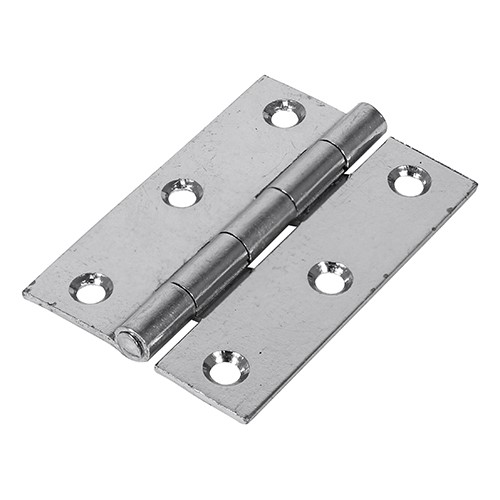 TIMCO Plain Butt Hinge - Fixed Pin (1838) - Zinc 63 x 44mm (2)