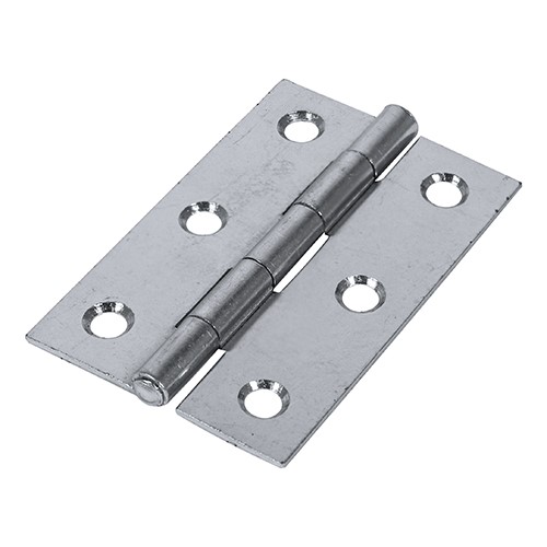 TIMCO Plain Butt Hinge - Fixed Pin (1838) - Zinc 75 x 50mm (2)