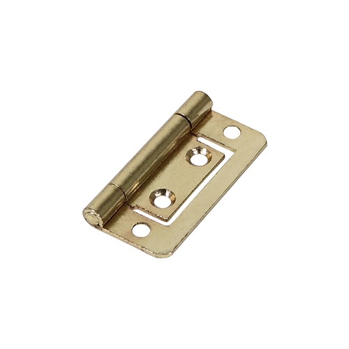 TIMCO Flush Hinge (105) - Electro Brass 50 x 38.5mm (2)