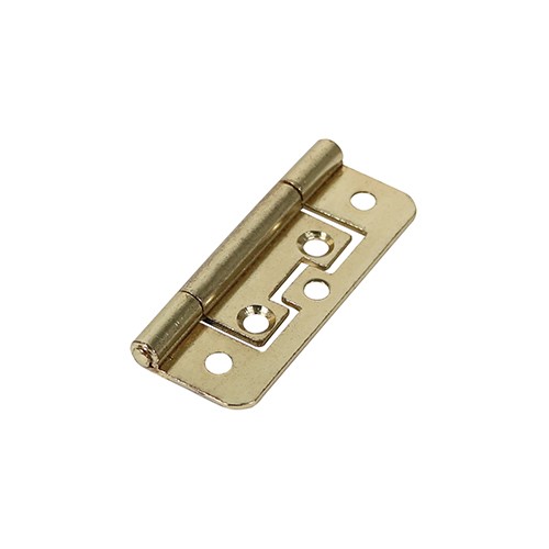 TIMCO Flush Hinge (105) - Electro Brass 63 x 37mm (2)