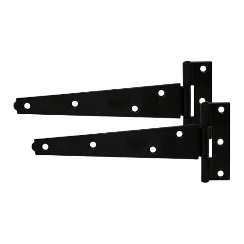 TIMCO Pair of Light Tee Hinges - Black 12