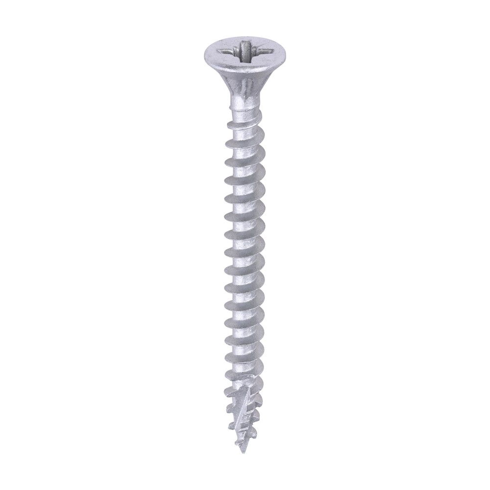TIMCO C2 Exterior Strong-Fix Multi-Purpose Premium Screws - PZ Silver 4.5 x 50mm (200 Pack)