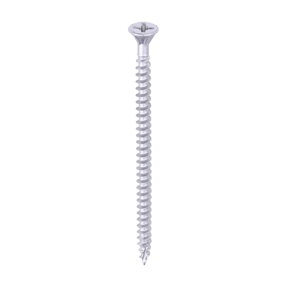 TIMCO C2 Exterior Strong-Fix Multi-Purpose Premium Screws - PZ Silver 4.5 x 80mm (200 Pack)