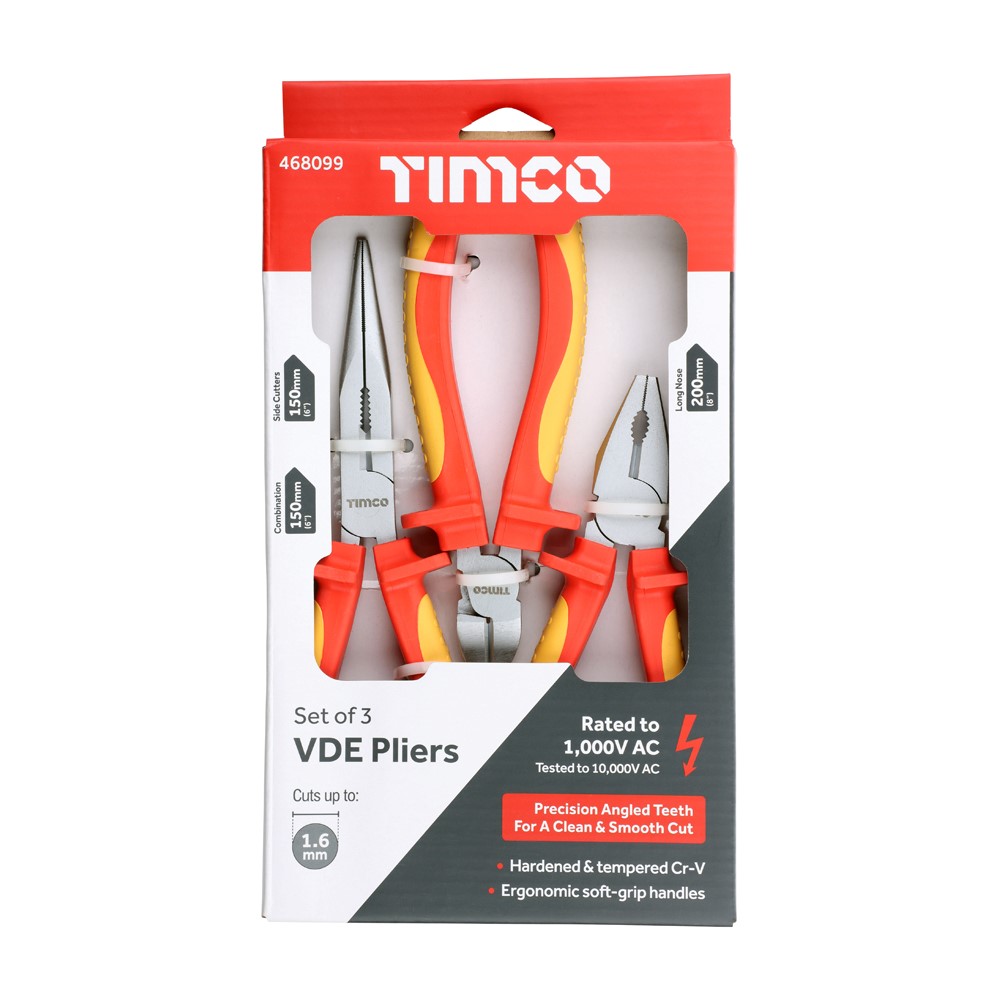 TIMCO VDE Plier Set (3 Pack)