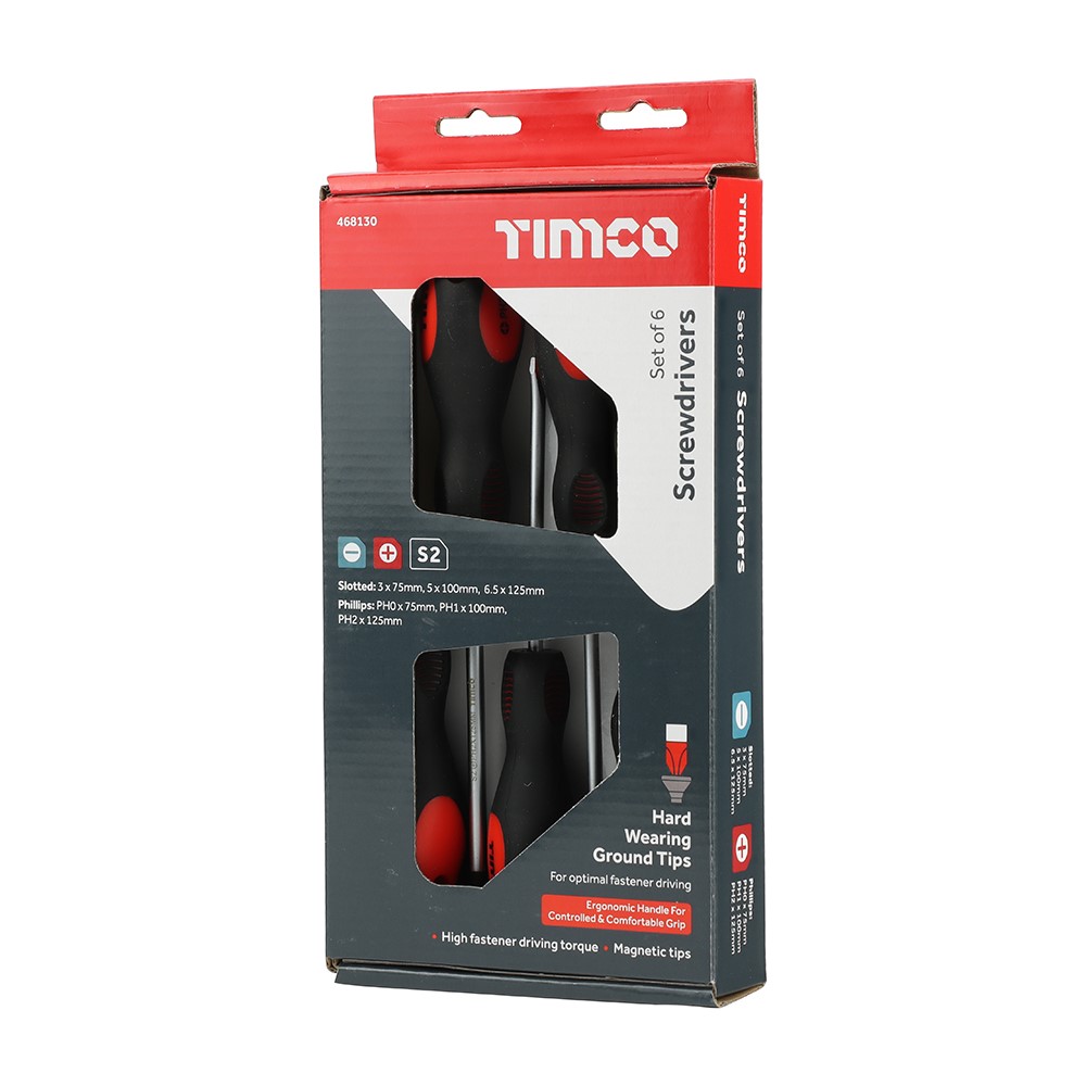 TIMCO Screwdriver Set 6 Pack (6 Pack)