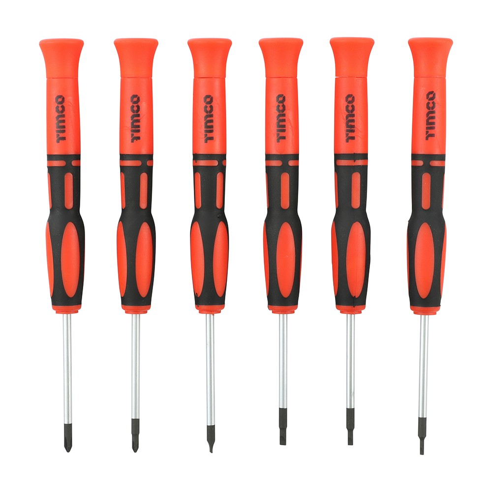 TIMCO Precision Screwdriver Set 6 Pack (6 Case)