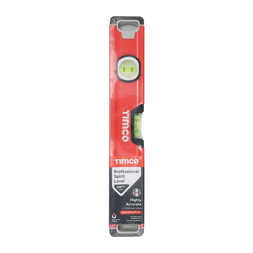 TIMCO Professional Spirit Level - Pack Beam 400mm