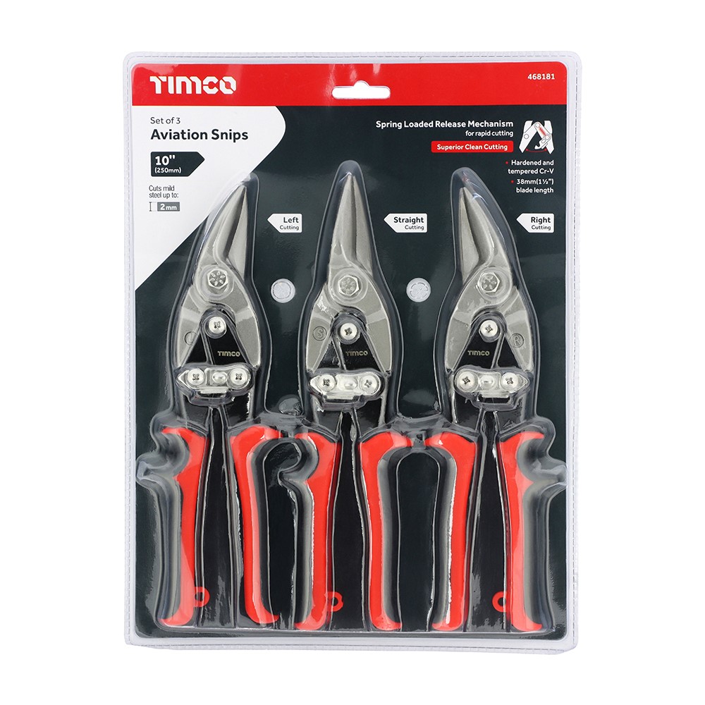 TIMCO Aviation Snips Set 3 Pack (3 Pack)