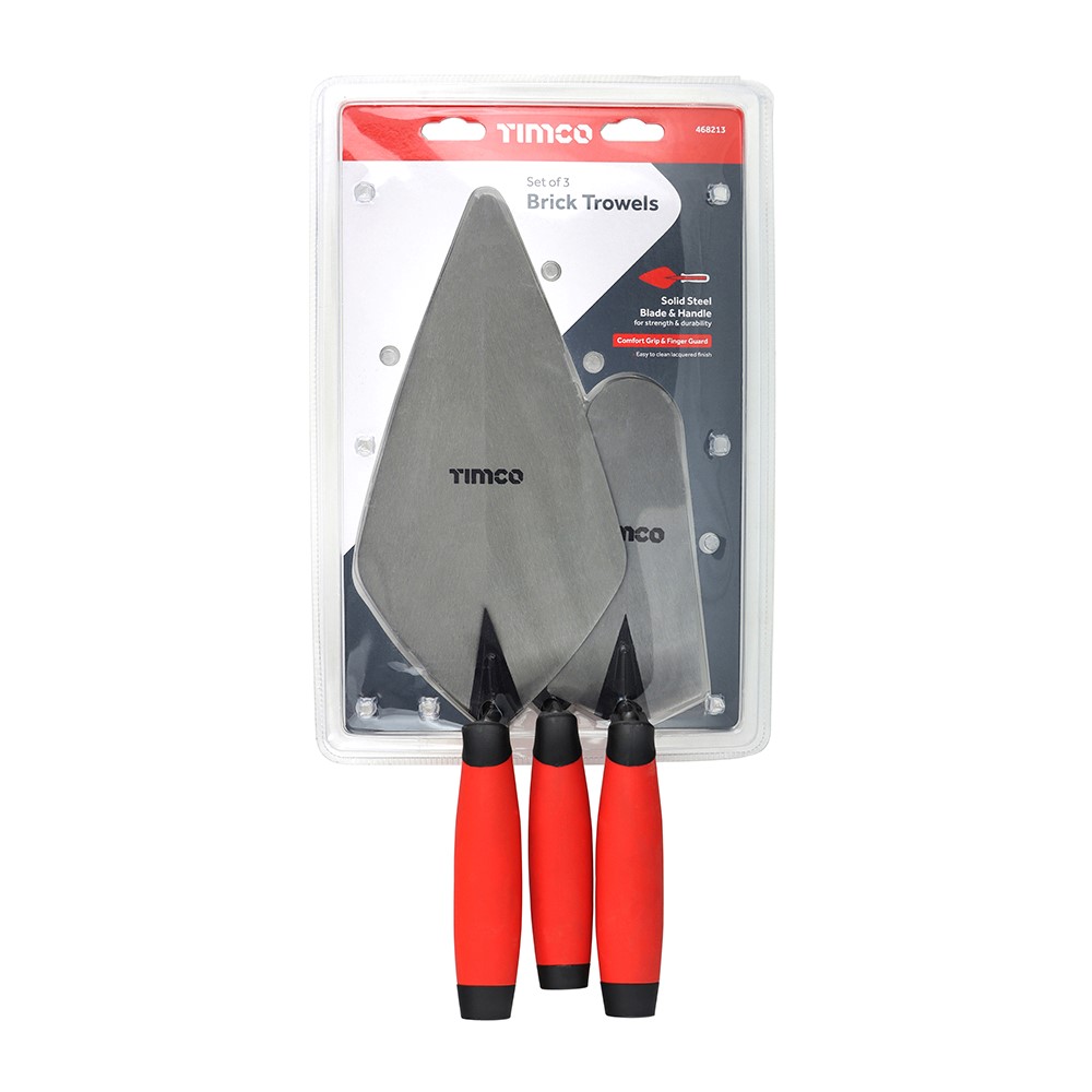 TIMCO Brick Trowel Set 3 Pack (3 Pack)