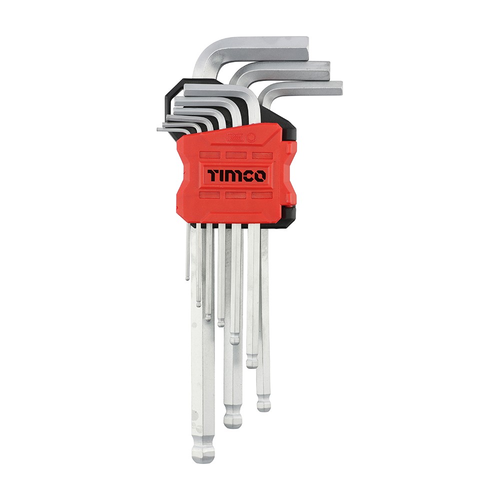 TIMCO Long Arm Ball End Hex Key Set 9 Pack (9 Pack)