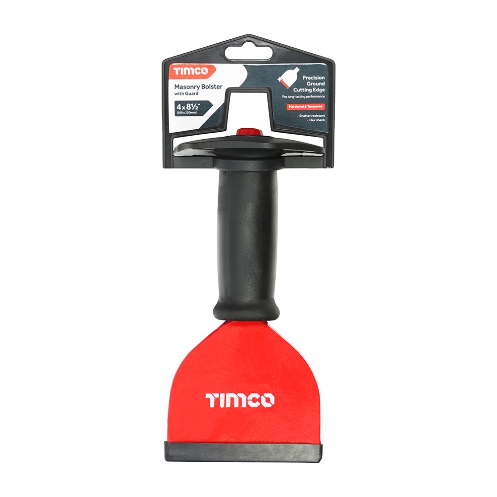 TIMCO Masonry Bolster with Guard 4 x 8 1/2