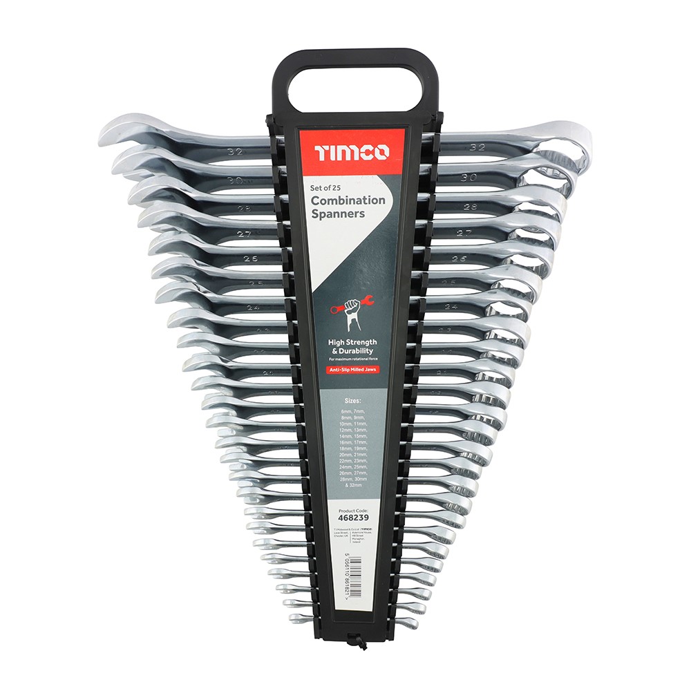 TIMCO Spanner Set - Combination 25 Pack (25 Pack)