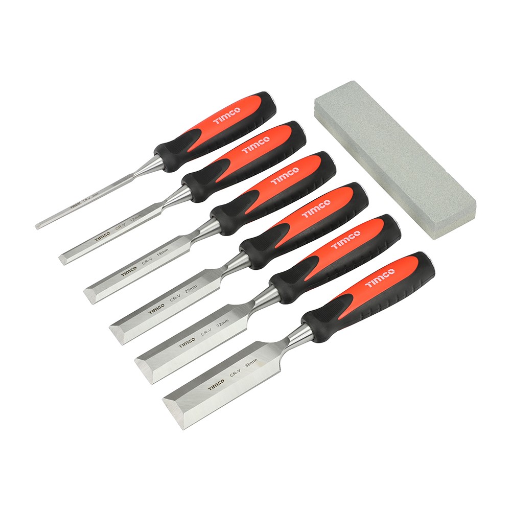 TIMCO Bevel Edge Wood Chisel Set 7 Pack (7 Pack)