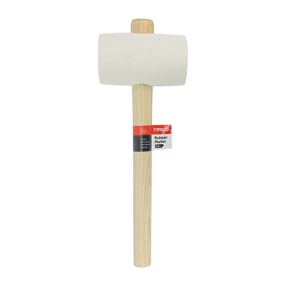 TIMCO Rubber Mallet - White 24oz