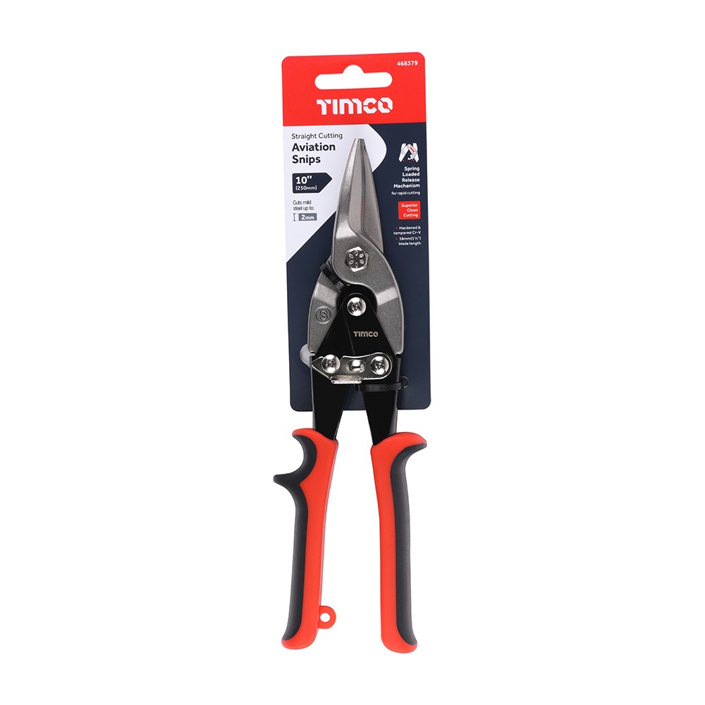 TIMCO Aviation Snips - Straight 250mm