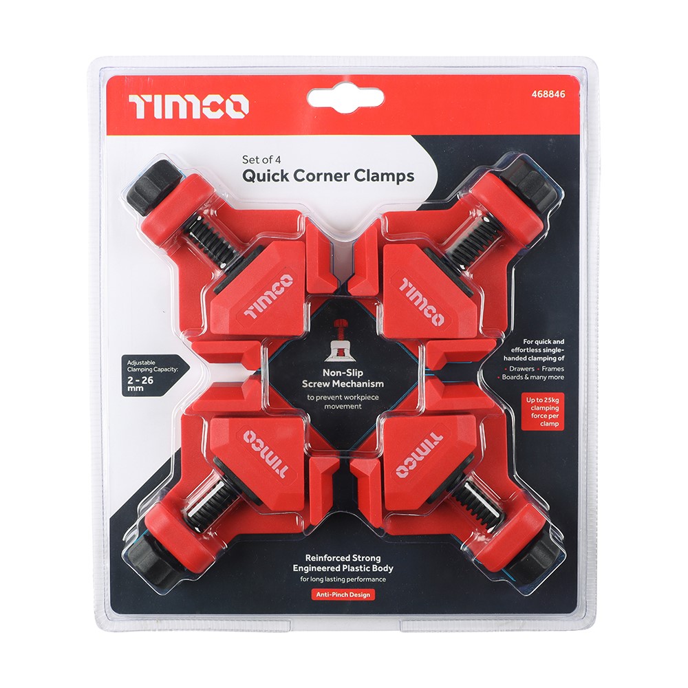 TIMCO Quick Corner Clamp Set 4 Pack (4 Pack)