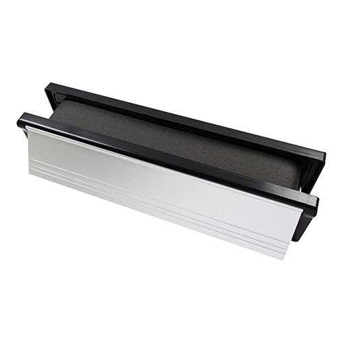 TIMCO Intumescent LetterPack - Satin Anodised Aluminium - Black Frame 305 x 70mm