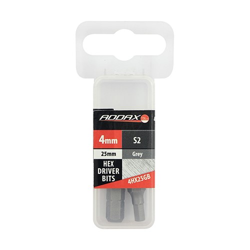 TIMCO S2 Driver Bits - HX 4.0 x 25mm (2 Pack)