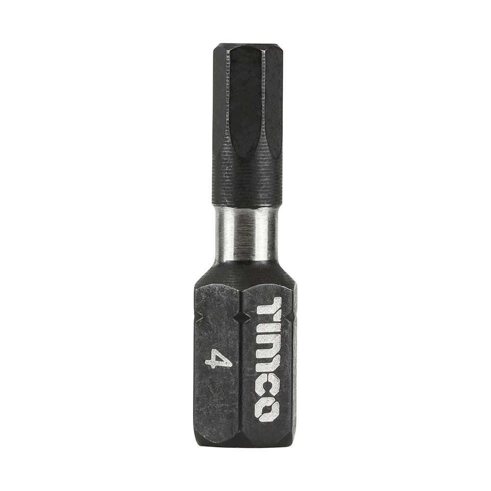 TIMCO Impact Driver Bits - Hex 4.0 x 25mm (10 Handy Bit Pack)