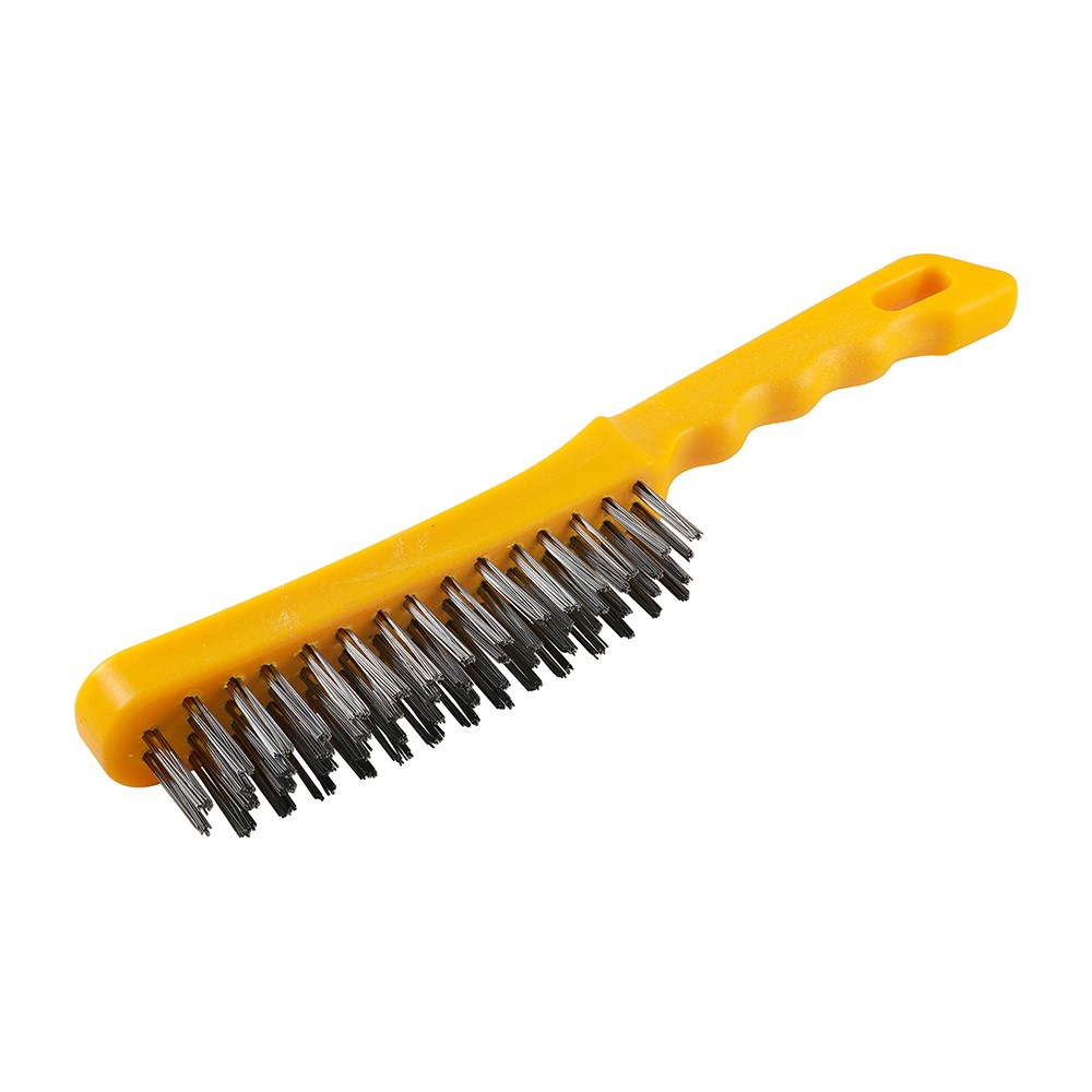 TIMCO Plastic Handle Scratch Brush - Steel 4 Rows