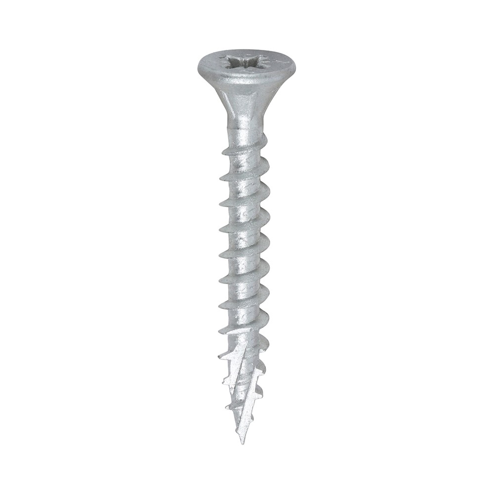 TIMCO C2 Exterior Strong-Fix Multi-Purpose Premium Screws - PZ -Silver 5.0 x 40mm (200 Pack)