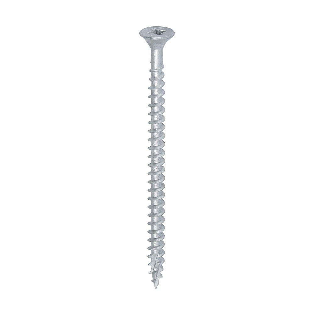 TIMCO C2 Exterior Strong-Fix Multi-Purpose Premium Screws - PZ -Silver 5.0 x 80mm (200 Pack)