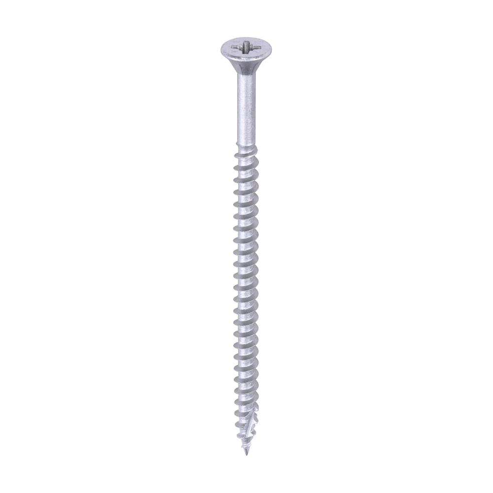 TIMCO C2 Exterior Strong-Fix Multi-Purpose Premium Screws - PZ Silver 5.0 x 90mm (100 pack)