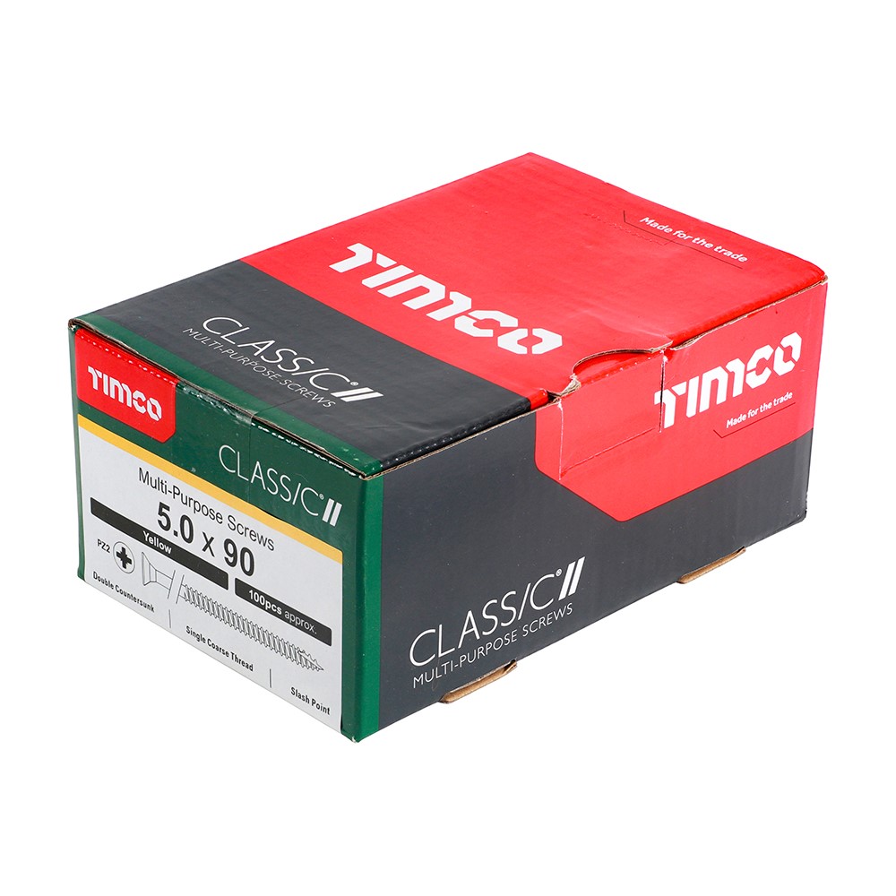 TIMCO Classic Multi-Purpose Screws - PZ - 5.0 x 90mm (100 Pack)