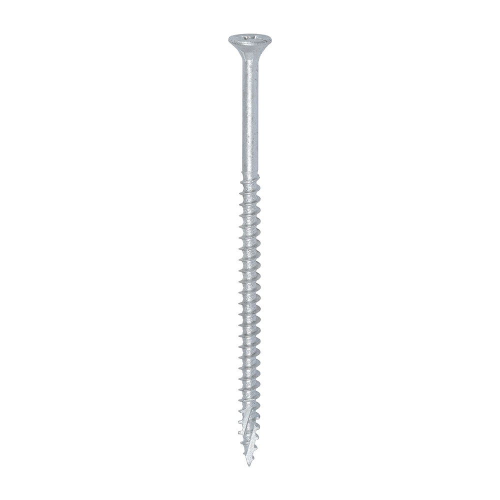 TIMCO C2 Exterior Strong-Fix Multi-Purpose Premium Screws - PZ -Silver 5.0 x 100mm (80 Tub)