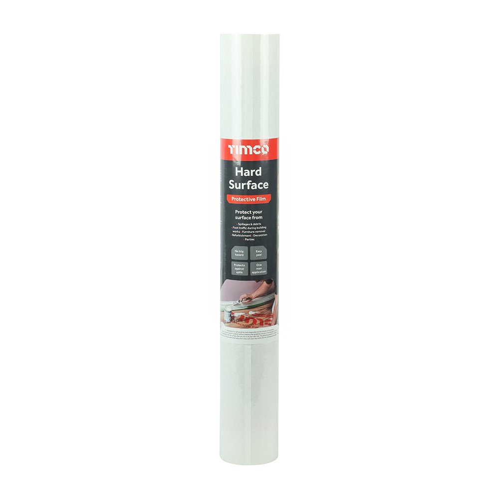 TIMCO Protective Film - For Hard Surfaces 50m x 0.6m (Pack of 9)