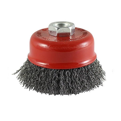 TIMCO Drill Cup Brush - Crimped Steel Wire 50mm