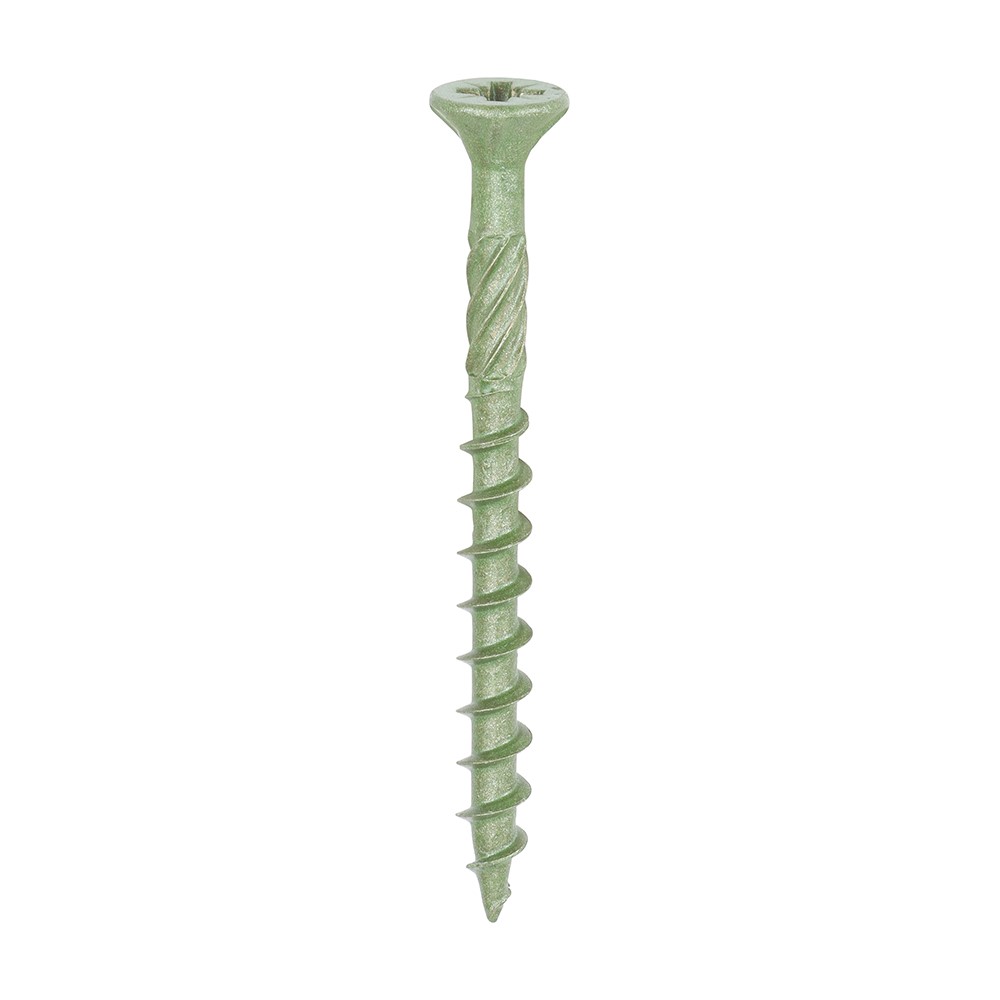 TIMCO Decking Screws - PZ -Exterior - Green 4.5 x 50mm (200 Pack)