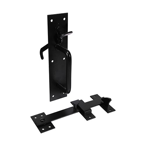 TIMCO Suffolk Latch - Heavy Duty - Black 219 x 50mm