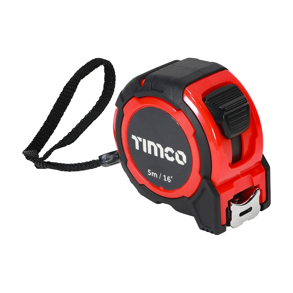 TIMCO Tape Measure 5m/16ft x 25mm (Pack of 6)