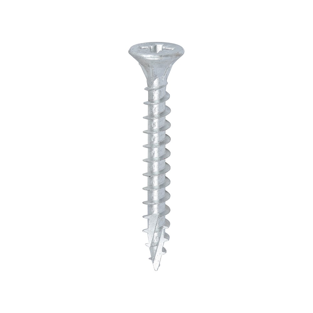 TIMCO C2 Exterior Strong-Fix Multi-Purpose Premium Screws - PZ -Silver 6.0 x 50mm (120 Tub)